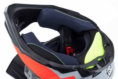 Шолом кросовий (стандарт DOT) GLX-803 M (57-58см), чорно-червоний матовий