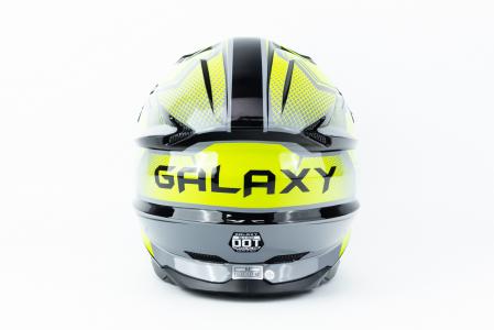Шолом кросовий (стандарт DOT) GLX-803 M (57-58см), чорно-салатовий
