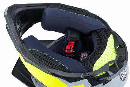 Шолом кросовий (стандарт DOT) GLX-803 M (57-58см), чорно-салатовий матовий