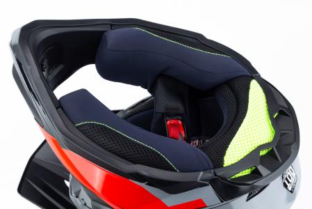 Шолом кросовий (стандарт DOT) GLX-803 L (59-60см), чорно-червоний