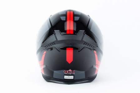 Шолом інтеграл GLX-313 S (55-56см), чорно-червоний