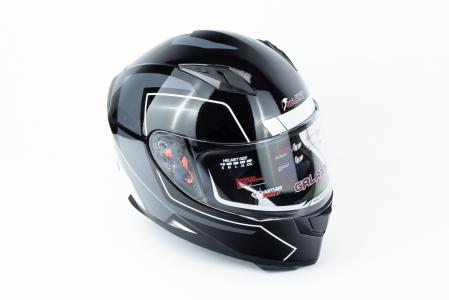 Шолом інтеграл GLX-313 M (57-58см), чорно-білий