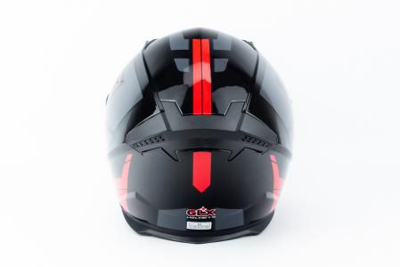 Шолом інтеграл GLX-313 M (57-58см), чорно-червоний