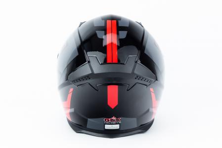 Шолом інтеграл GLX-313 L (59-60см), чорно-червоний