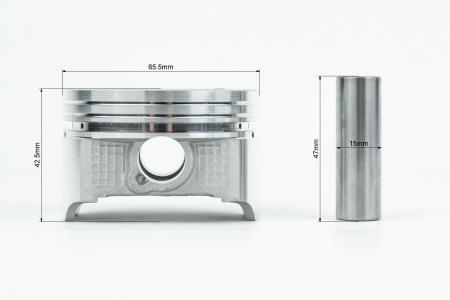 Поршень к-кт 65,5 мм STD (висота 42,5 мм, палець 15 мм) до мотоцикла CB250 cc