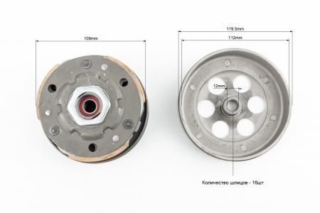 Варіатор задній к-кт "5BM/4JP (3 колодки) тип 1" до скутера Yamaha JOG
