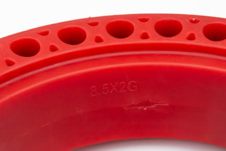 Шина з перфорацією для амортизації 8,5"х2 дорожна, червона Xiaomi Mijia M365/187 (електросамокат) до мотоцикла