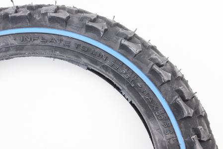 Шина 12" 1/2х2 1/4 (47-203) шипована з синьою смугою до скутера SA-186