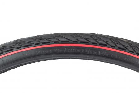 Шина 28" 700-45C (47-622) дорожня з червоною смугою до скутера SA-234