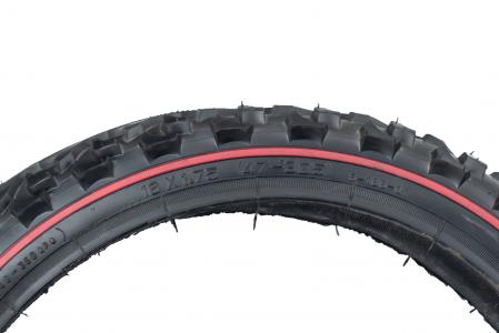 Шина 16"х1,75 (47-305) шипована з червоною смугою до велосипеда S-186