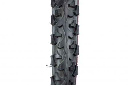 Шина 16"х1,75 (47-305) шипована з червоною смугою до велосипеда S-186