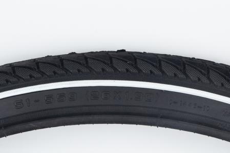 Шина 26"x1,90 (51-559) дорожня з білою смугою SKIP С1446 до велосипеда