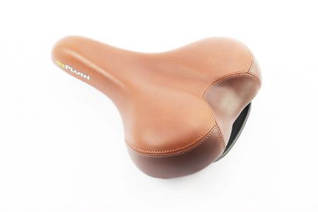 Сідло MTB 270x200 мм, коричневе до велосипеда PLUSH COMFORT VL-6221