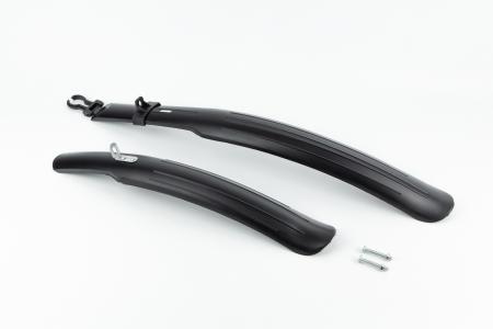 Крила пластмасові 26" MTB довгі, чорні до велосипеда