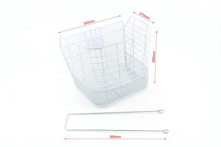 Кошик передній 26" (проволока), білий до велосипеда JL-CK055