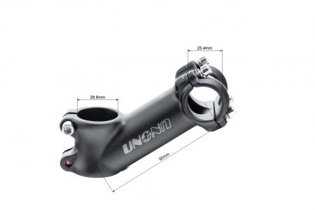 Винос керма MTB 28,6x25,4х90 мм (35°), алюмінієвий, чорний для мототехніки AS-009