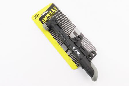 Насос пластмасовий, чорний до велосипеда SPM-104K