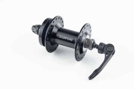 Втулка передня MTB алюмінієва 14Gx36H, Disk-brake, кріпл. ексцентрик, чорна до велосипеда SF-A210F