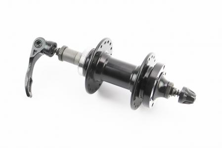 Втулка задня MTB алюмінієва 14Gx36H під вольнобіг, Disk-brake, 2 пром-підшипники 6000 2RS, кріпл. ексцентрик, чорна до велосипеда D242SBT