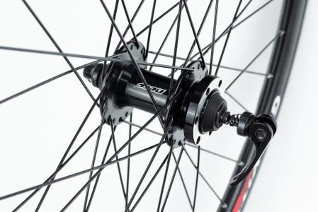 Колесо 27,5" переднє Disk-brake, обод "крапля" і втулка Neco (MS37F) 14Gx36H алюмінієві, кріпл. ексцентрик, "GRAVITY" до велосипеда