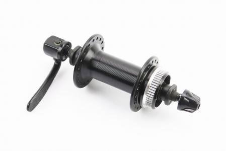 Втулка передня MTB алюмінієва 14Gx36H, Disk-brake Center Lock, кріпл. ексцентрик, чорна до велосипеда HB-TX505