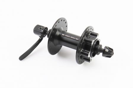 Втулка передня MTB алюмінієва 14Gx36H, Disk-brake, кріпл. ексцентрик, чорна до велосипеда Tourney HB-TX506