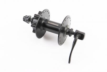 Втулка передня MTB алюмінієва 14Gx36H, Disk-brake, кріпл. ексцентрик, чорна до велосипеда Tourney HB-TX506