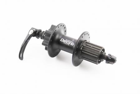 Втулка задня MTB алюмінієва 14Gx36H під касету 8-10зуб, Disk-brake, кріпл. ексцентрик, чорна до велосипеда DEORE FH-M525A