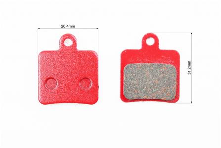 Гальмівні колодки Disk-brake (Hope Mini, GIANT DA3,DA5), червоні до велосипеда YL-1031