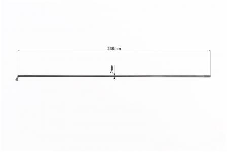 Спиця 14Gх238 мм (100 шт к-кт), чорна до велосипеда