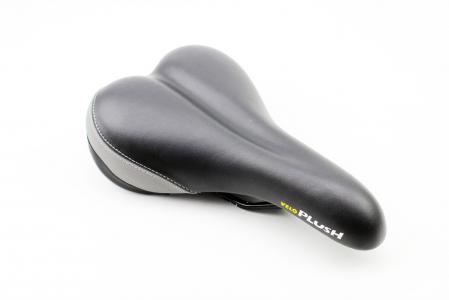 Сидіння MTB, чорно-сіре до велосипеда PLUSH VL-3126