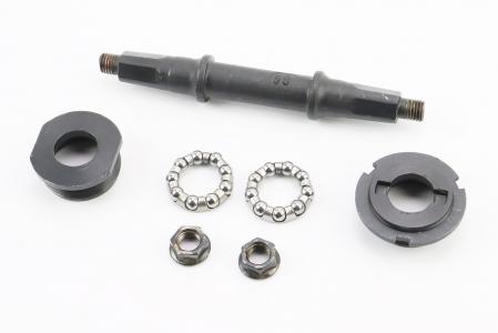 Каретка "квадрат" MTB 125 мм, підшипник Ø6,35х9 шариків, під гайку, чорна до велосипеда