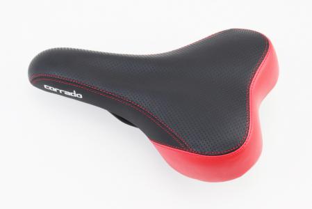 Сидіння MTB 260x160 мм, чорно-червоне до велосипеда CORRADO 6690