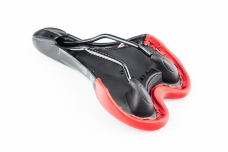 Сидіння MTB 270x145 мм, чорно-червоне до велосипеда GS-1512