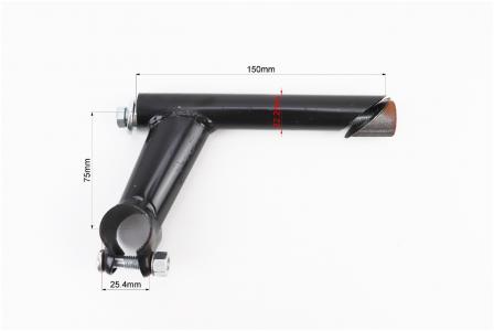 Винос керма MTB 22,2х25,4х75х150 мм, чорний до велосипеда