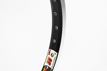 Обід 20" (406x24) BMX U-brake, пістонований, 14Gх36H алюмінієвий, чорний до велосипеда DM30