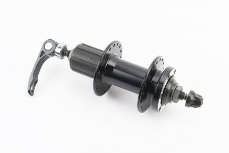 Втулка задня MTB алюмінієва 14Gx36H під касету 8-10зв, Disk-brake, кріпл. ексцентрик, чорна до велосипеда KT-MD4R