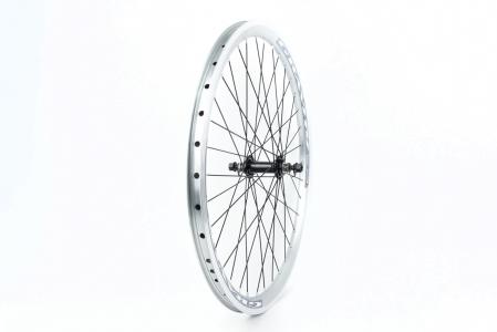 Колесо 24" переднє V-brake, обід "крапля" алюмінієвий, втулка 14Gх36H, кріпл. гайка, "GRAVITY" до велосипеда