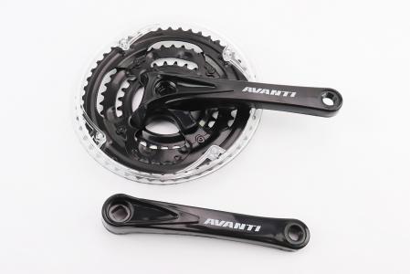 Шатуни "квадрат" 170 мм, 48.38.28T MTB, чорні до велосипеда GS-P323