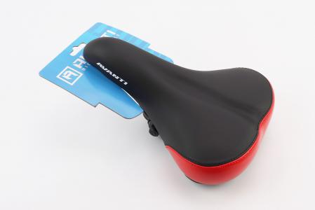 Сидіння MTB 255x180 мм, чорно-червоне до велосипеда AVY-6753