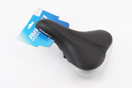 Сидіння MTB 255x180 мм, чорно-сіре до велосипеда AVY-6753