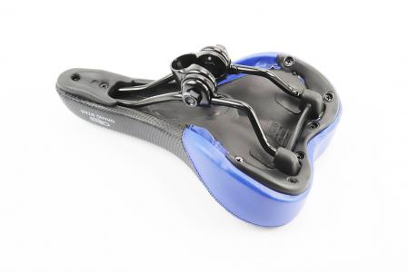 Сидіння MTB 260x165 мм, чорно-синє до велосипеда GS-589