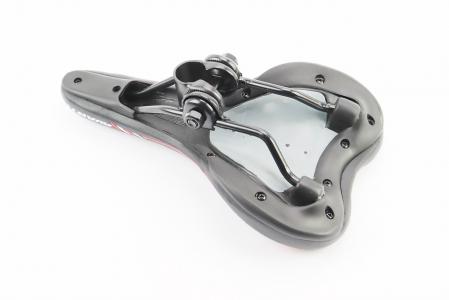 Сидіння MTB 265x155 мм, чорно-червоне до велосипеда AVY-6628
