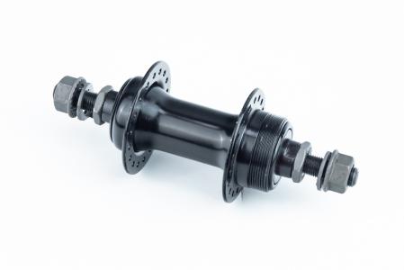 Втулка передня MTB 14Gx36H, Disk-brake (різьба), кріпл. гайка, чорна до велосипеда SF-A07F