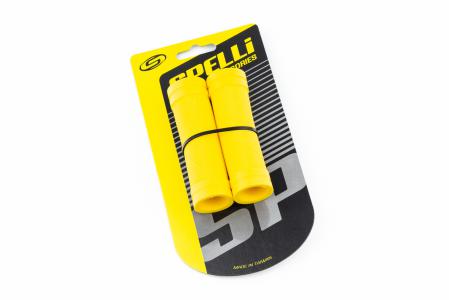 Ручки керма CHILD 90 мм, жовті до велосипеда SBG-660S