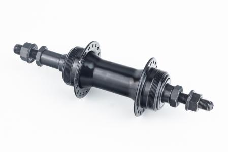 Втулка задня MTB 14Gx36H під вільнобіг, Disk-brake (різьба), кріпл. гайка, чорна до велосипеда SF-A07R