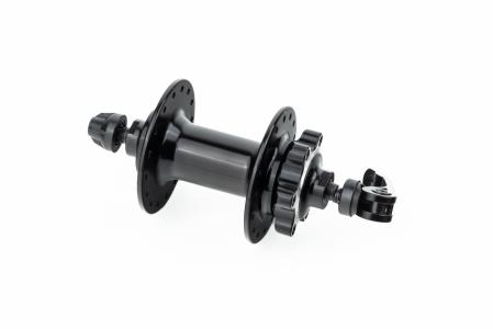 Втулка передня MTB алюмінієва 14Gx32H, Disk-brake, 2 пром-підшипники 6200 2RS, кріпл. ексцентрик, чорна до велосипеда U-B12FQR