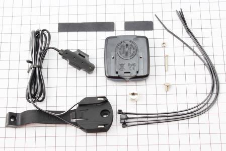 Велокомп'ютер 11-функцій, провідний, чорний AS-880 (без батарейок) до велосипеда