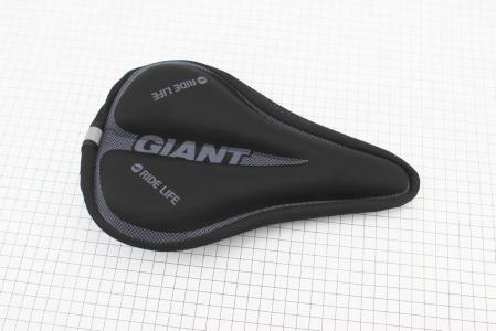 Чохол на сидіння, з м'якою поролоновою вставкою, чорно-білий GIANT до велосипеда