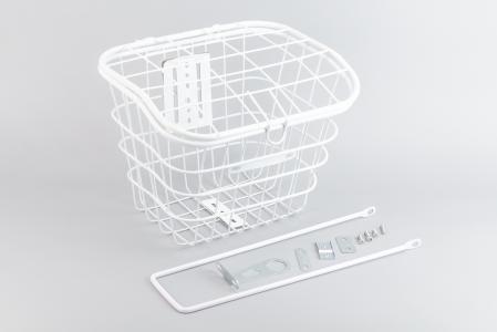 Кошик передня 26" з кришкою, біла до велосипеда YZ-061